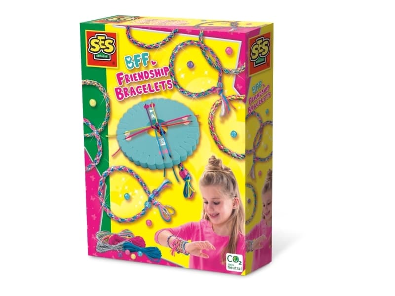 SES Creative BFF friendship bracelets, Lasten rannekorujen askartelusetti, 5 vuosi/vuosia, Monivärinen