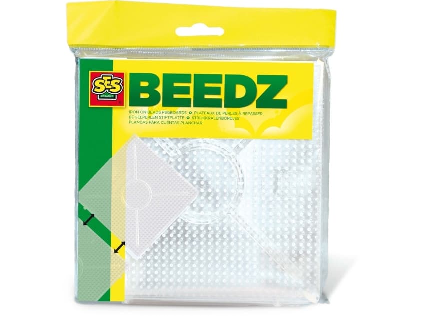SES Creative Beedz SES Children""s Two Transparent Pegboards, Helmialusta, 2 kpl, Valkoinen, Ei sukupuolirajoitusta, 5 vuosi/vuosia, 12 vuosi/vuosia