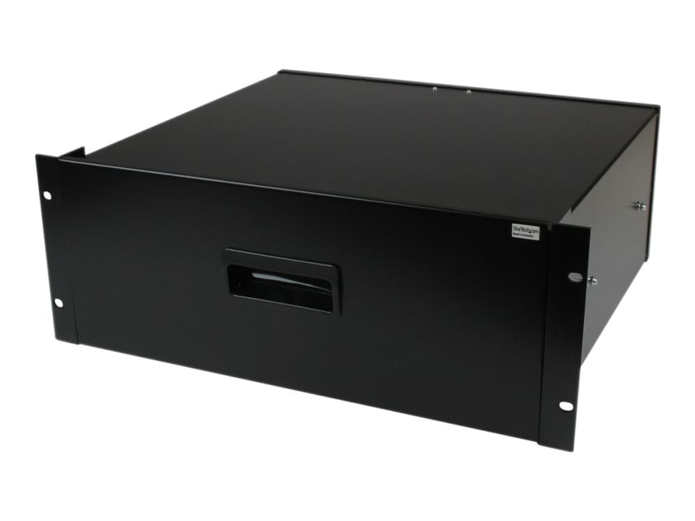 StarTech.com 4UDRAWER, Kehikon hylly, Terästä, musta, 1 kpl, 8,8 kg