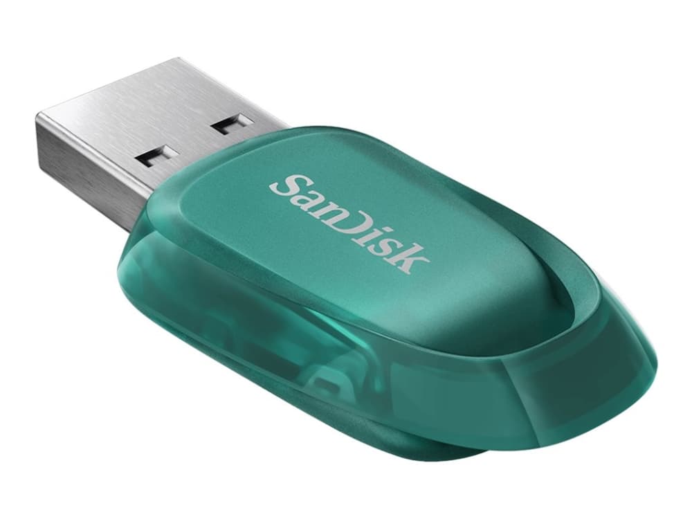 SanDisk Ultra Eco, 128 GB, USB A-tyyppi, 3.2 Gen 1 (3.1 Gen 1), 100 MB/s, Kaapeli, Vihreä
