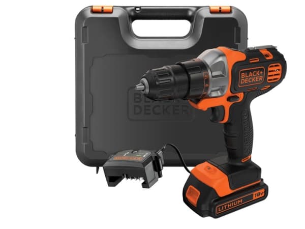 Black & Decker MT218K-QW, Poraus, Musta, Oranssi, 8500 OPM, 800 OPM, Akku, Litiumioni (Li-Ion)