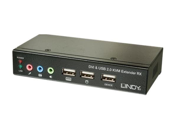 Lindy 39377, 1600 x 1200 pikseliä, Ethernet LAN, Musta