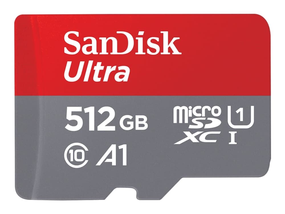 SanDisk Ultra - Flash-muistikortti (microSDXC-SD-sovitin mukana) - 512 GB