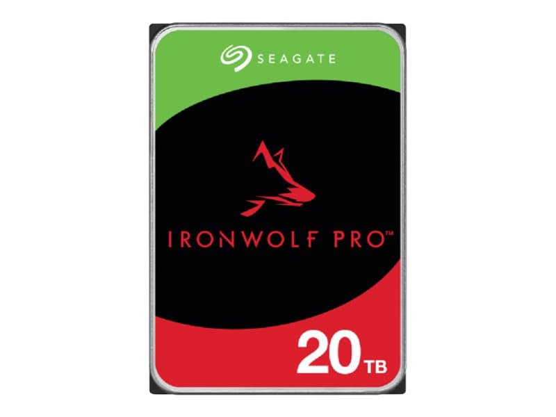 Seagate IronWolf Pro ST20000NT001 - Kiintolevy - 20 TB - sisäinen - 3,5 - SATA 6Gb/s - 7200 rpm - puskuri: 256 MB - 3 vuoden Seagate Rescue Data Recovery -paketin kanssa