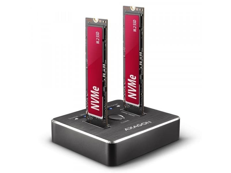 Axagon ADSA-M2C Tallennusaseman telakointiasema USB 3.2 Gen 2 (3.1 Gen 2) tyyppi-C (ADSA-M2C)