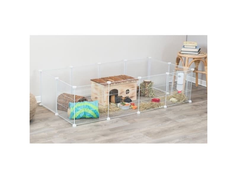 Trixie Indoor enclosure, metal/plastic, 140 × 35 × 70 cm, white