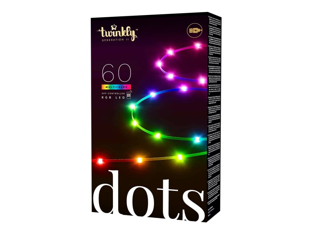 Twinkly Dots, Musta, Sininen, Vihreä, Punainen, G, 6 kWh, A - G, 8 mm