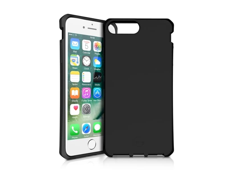 ITSKINS SPECTRUM SOLID cover til iPhone 8 Plus / 7 Plus / 6s Plus / 6 Plus®. Sort