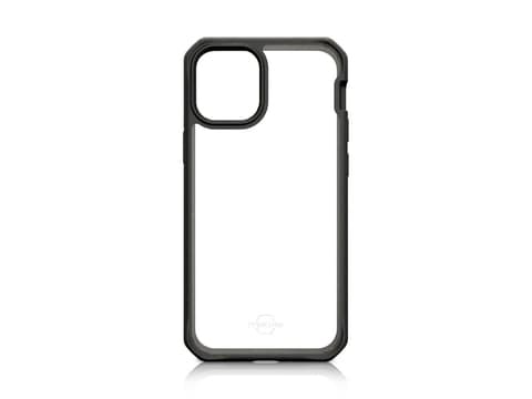 ITSKINS FERONIABIO PURE kotelo iPhone 12 mini®. musta ja läpinäkyvä