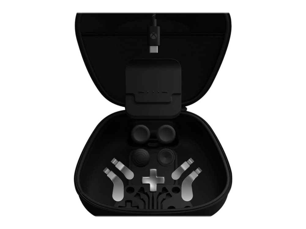 Microsoft Complete Component Pack, PC, Xbox One, Videopeliohjaimen lisälaite, Musta, Hopea, Microsoft, Elite Series 2, USB Type-C