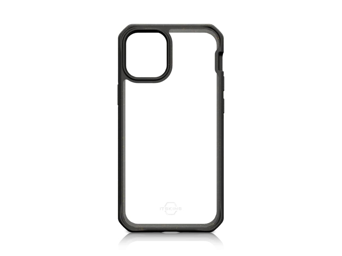 ITSKINS Feronia Bio, Suojus, Apple, iPhone 12 Pro, 15,5 cm (6.1), Musta, Läpinäkyvä