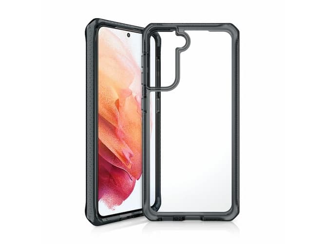ITSKINS SupremeClear, Suojus, Samsung, Galaxy S21, 15,8 cm (6.2), Musta, Läpinäkyvä