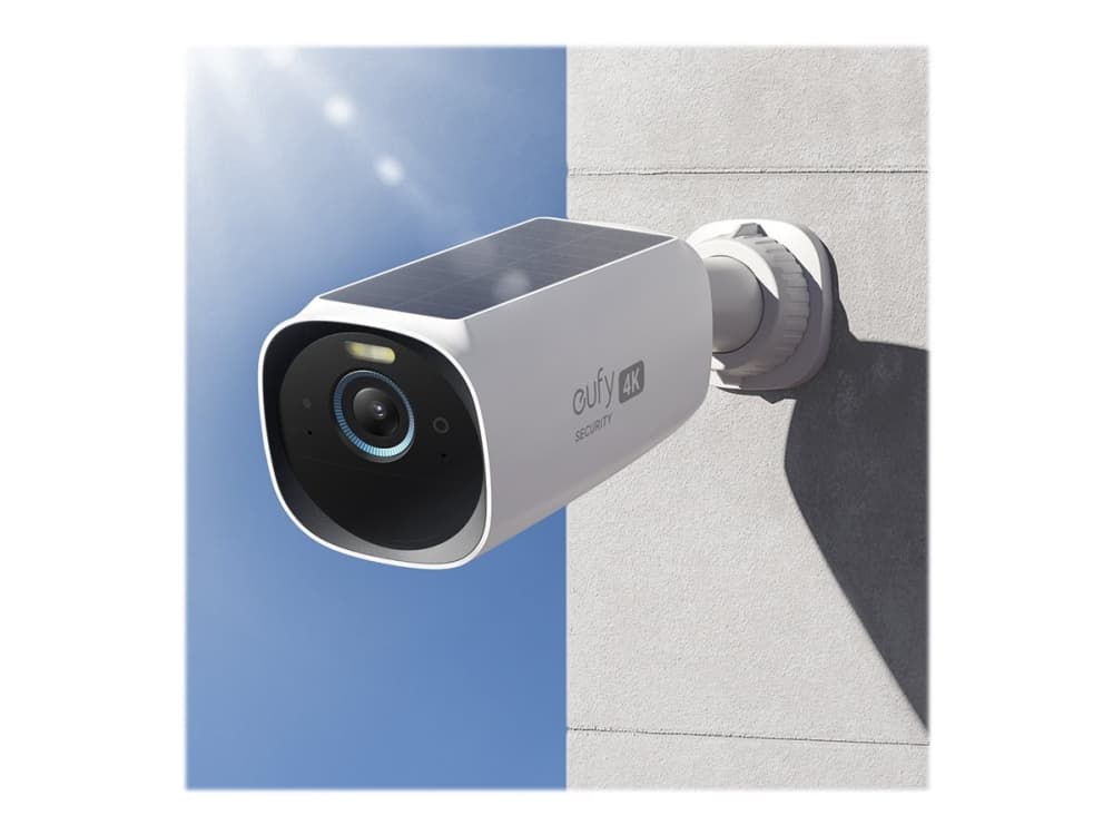 Eufy S330 eufyCam (eufyCam 3), IP-turvakamera, Ulkona, Langaton, Seinä, Musta, Valkoinen, Laatikko