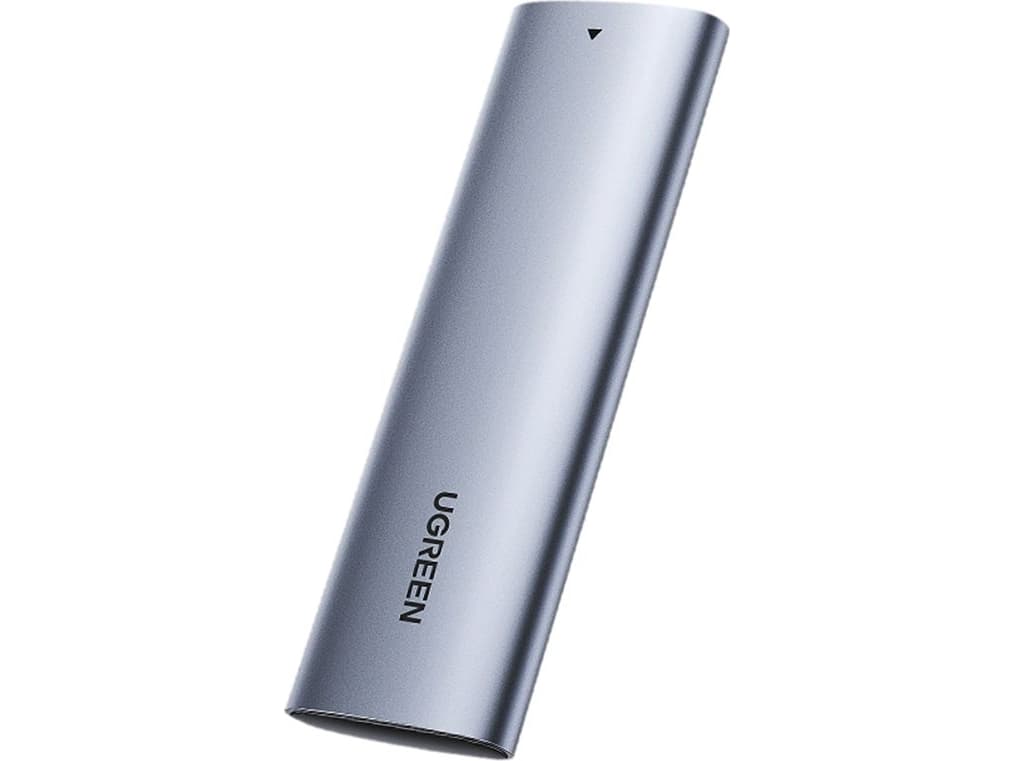 Ugreen 10903, SSD-kotelo, M.2, Serial ATA III, 5 Gbit/s, USB-liitettävyys, Musta, Harmaa