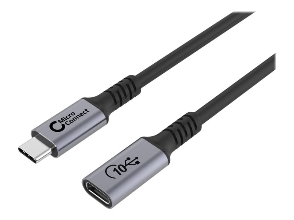 Premium USB-C-kaapelin pidennys 1.5m 10Gbps, 100W, USB 3.2