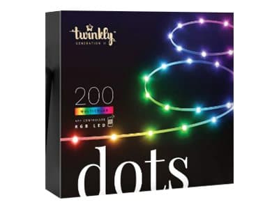Twinkly Dots, Koristenauha, Monivärinen, IP20, Musta, Multi, G