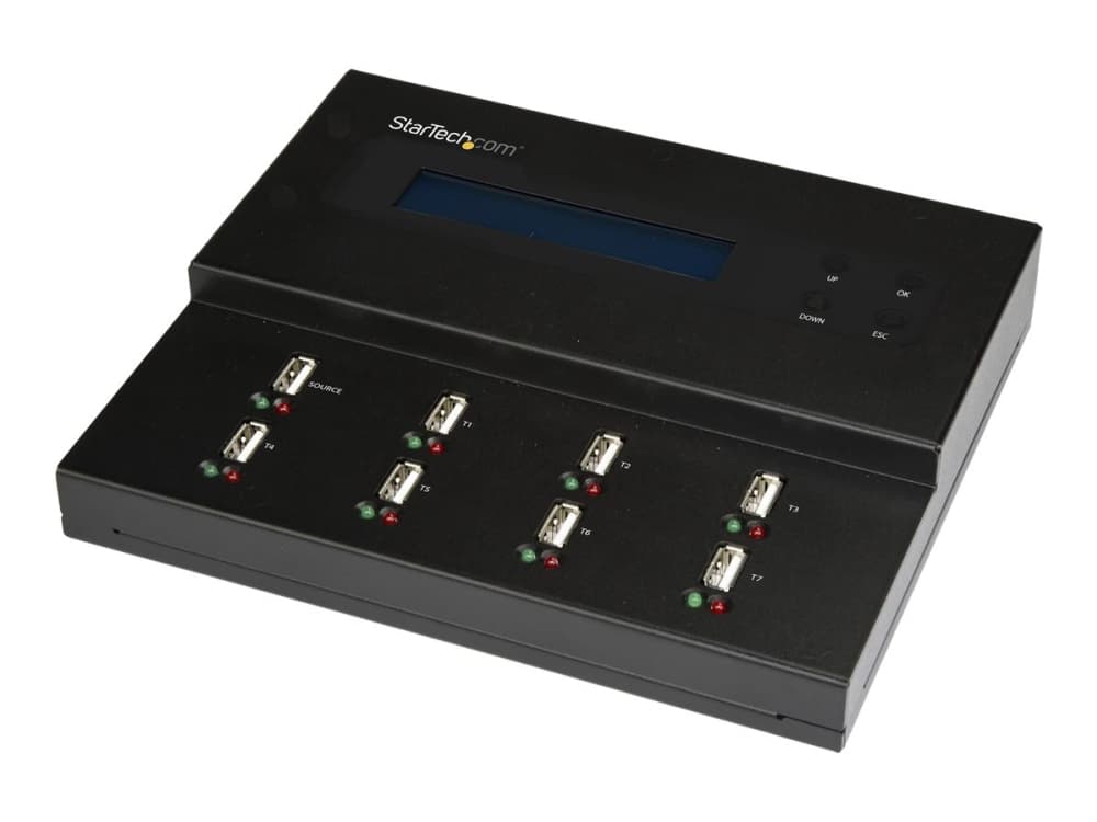 StarTech.com USB Duplicator - 1:7 - USB-muistitikut - Muistitikun kopiointilaite (USBDUPE17) - USB-muistitikun kopiointilaite - 7 paikkaa - TAA-yhteensopiva