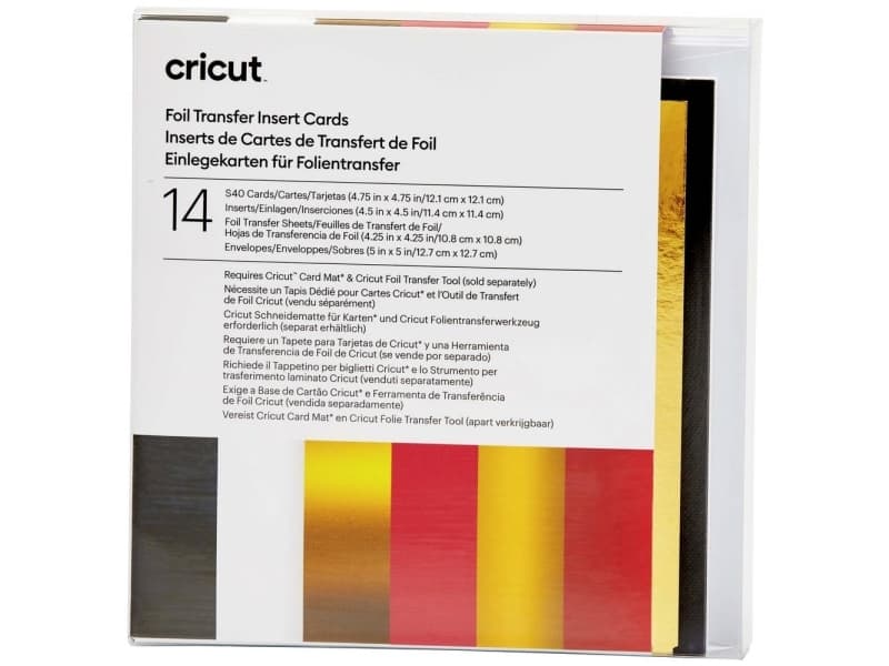 Cricut insert cards FOIL Royal Flush S40 (12,1 x 12,1 cm) 14-pack