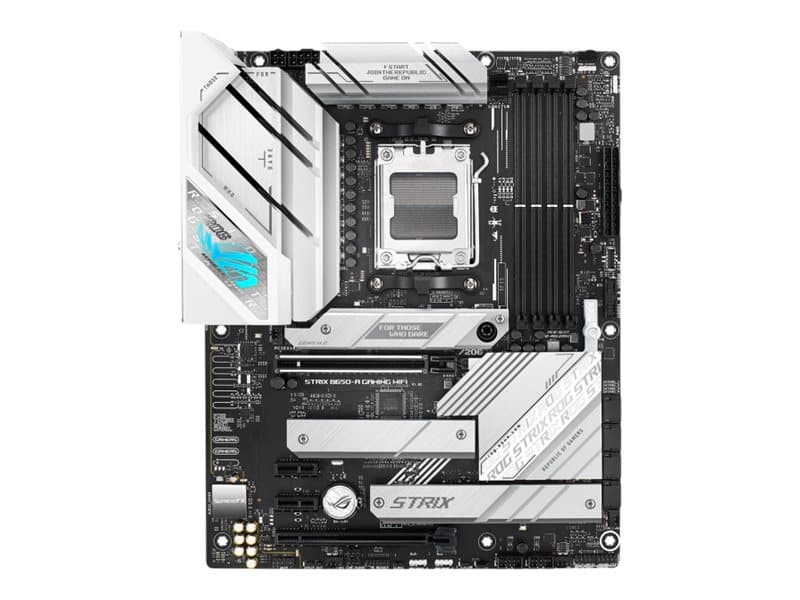 ASUS ROG STRIX B650-A GAMING WIFI - Emolevy - ATX - Socket AM5 - AMD B650 Chipset - USB 3.2 Gen 1, USB 3.2 Gen 2, USB-C 3.2 Gen2, USB-C 3.2 Gen 2x2 - 2.5 Gigabit LAN, Wi-Fi 6, Bluetooth - sisäinen grafiikka (CPU tarvitaan) - HD Audio (8-kanavainen)