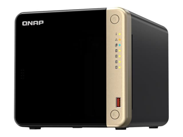 QNAP TS-464 - NAS-palvelin - 4 lokeroa - RAID 5, 6, 10 - RAM-muisti 8 GB - iSCSI-tuki