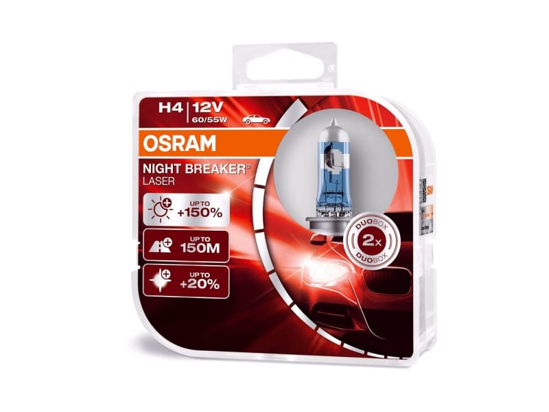 Osram Night Breaker Laser - H4 Auton polttimot