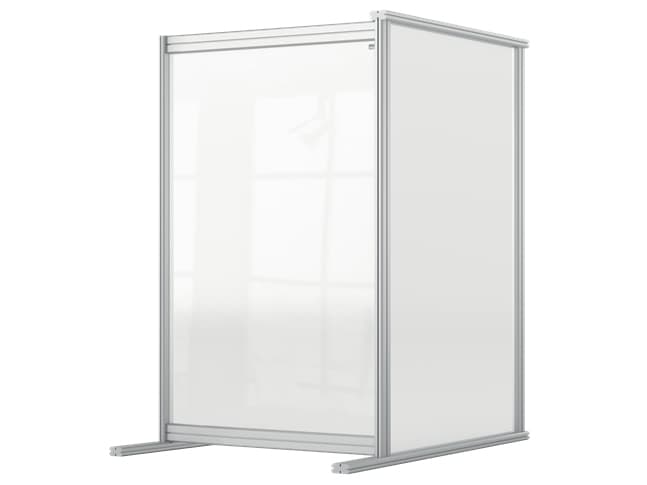 Nobo Premium Plus kirkas akryylinen pöytäseinä, modulaarisen järjestelmän jatke B600xH1000mm Kirkas