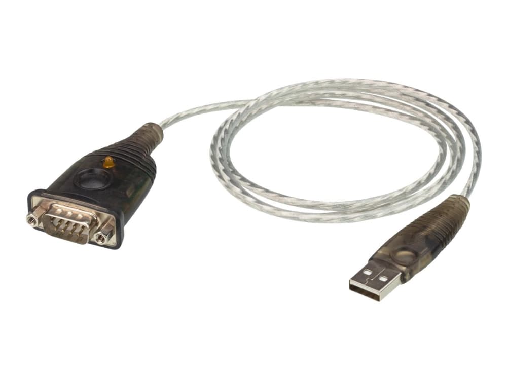ATEN UC232A1-AT, Musta, Metallinen, 1 m, USB A-tyyppi, DB-9, Uros, Uros