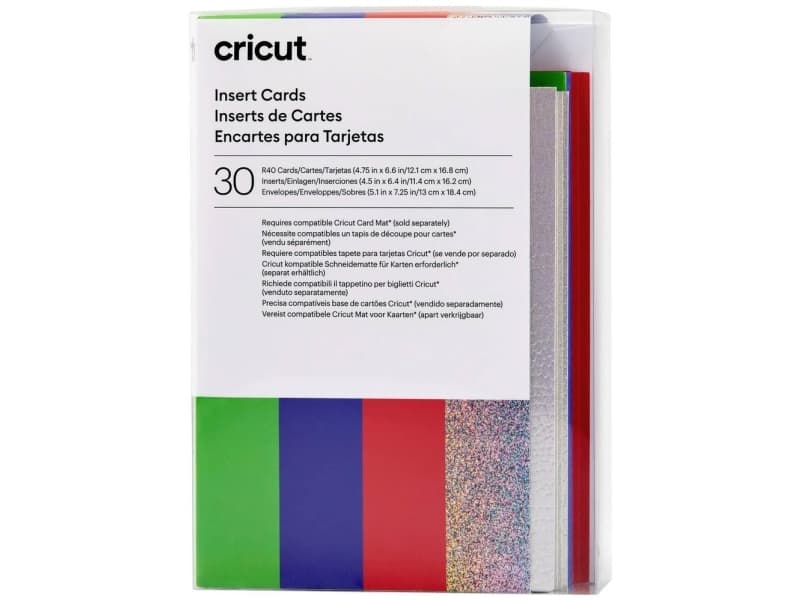 Cricut Insert Cards Rainbow R40 -korttisarja Punainen, Sininen, Vihreä