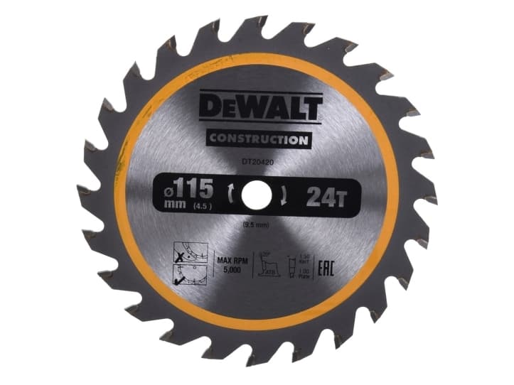 DEWALT 18V 115mm pyörösaha ilman akkua ja laturia DCS571N DCS571N