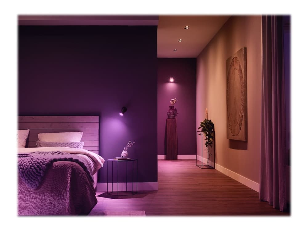 Philips Hue White and Color ambiance GU10 - älykäs kohdelamppu - (3 kpl), Älylamppu, Bluetooth/Zigbee, Valkoinen, LED, GU10, 2000 K