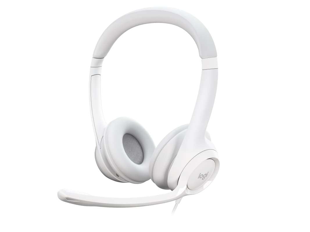 Logitech H390 - Kuulokkeet - korvalla - kaapeli - USB - Luonnonvalkoinen