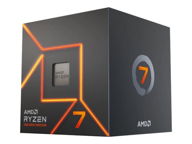 AMD Ryzen™ 7 7700 - 3,8 GHz/5,3 GHz - 8 ydintä - 16 säiettä - 32 Mt välimuisti - Kanta AM5 - Laatikko | AMD Wraith Prism