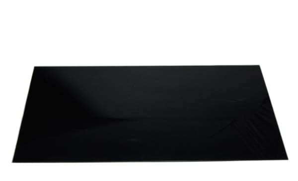 Home&gt it® neliön muotoinen roiskelevy 80 x 40 cm karkaistua mustaa lasia