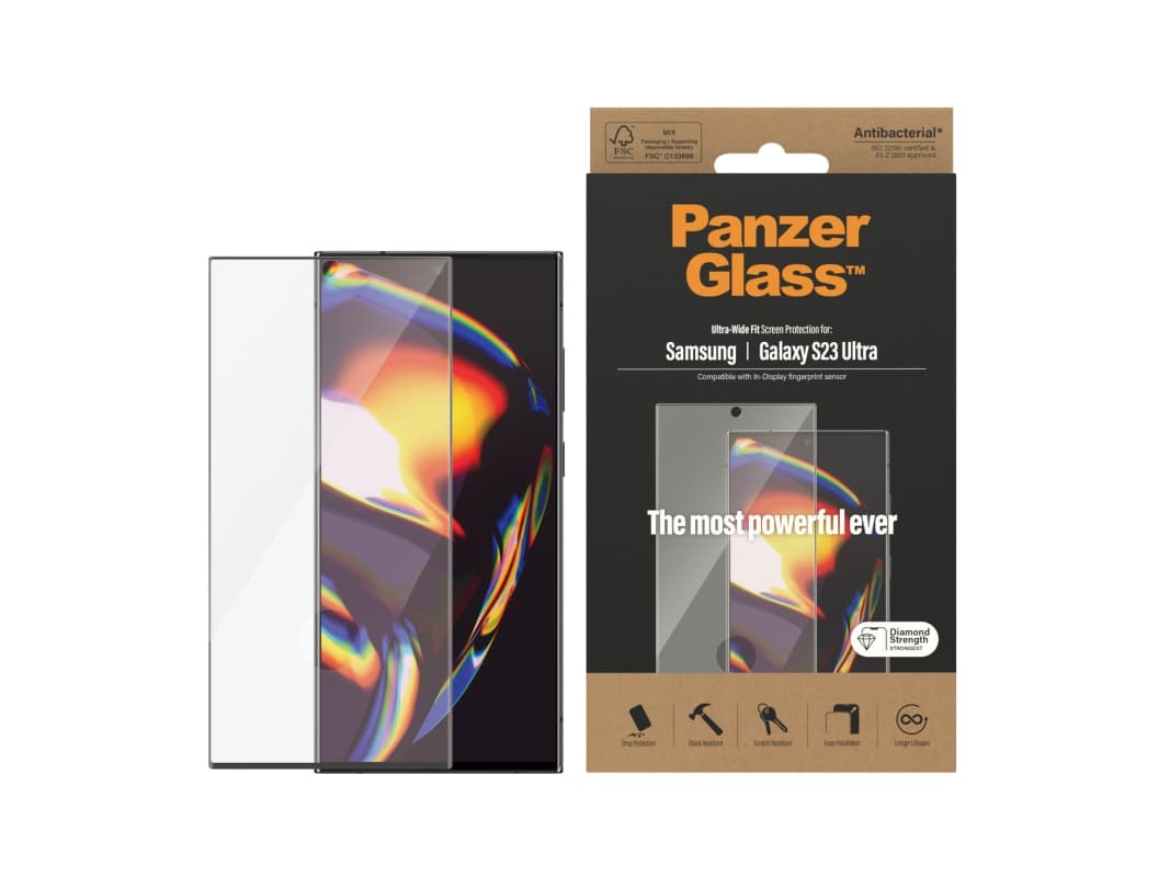 PanzerGlass™ | Matkapuhelimen näytönsuoja - Ultra-Wide Fit | Samsung Galaxy S23 Ultra