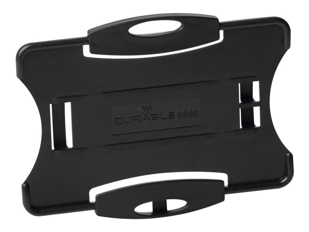 Durable 898801, Nimikortin kotelo, Maisema/Muotokuva, Muovi, Musta, 87 mm, 5,4 cm