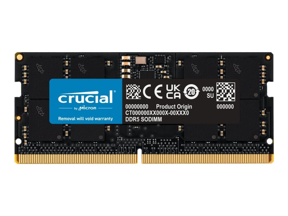 Crucial 16GB DDR5-5600 SODIMM CL46 (16Gbit)
