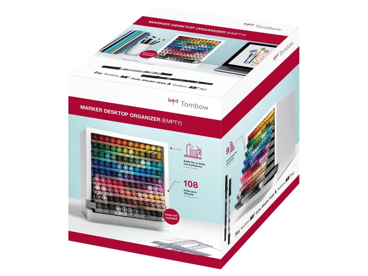 Marker Tombow ABT Dual Brush Pen med 108 stk. i desktop display