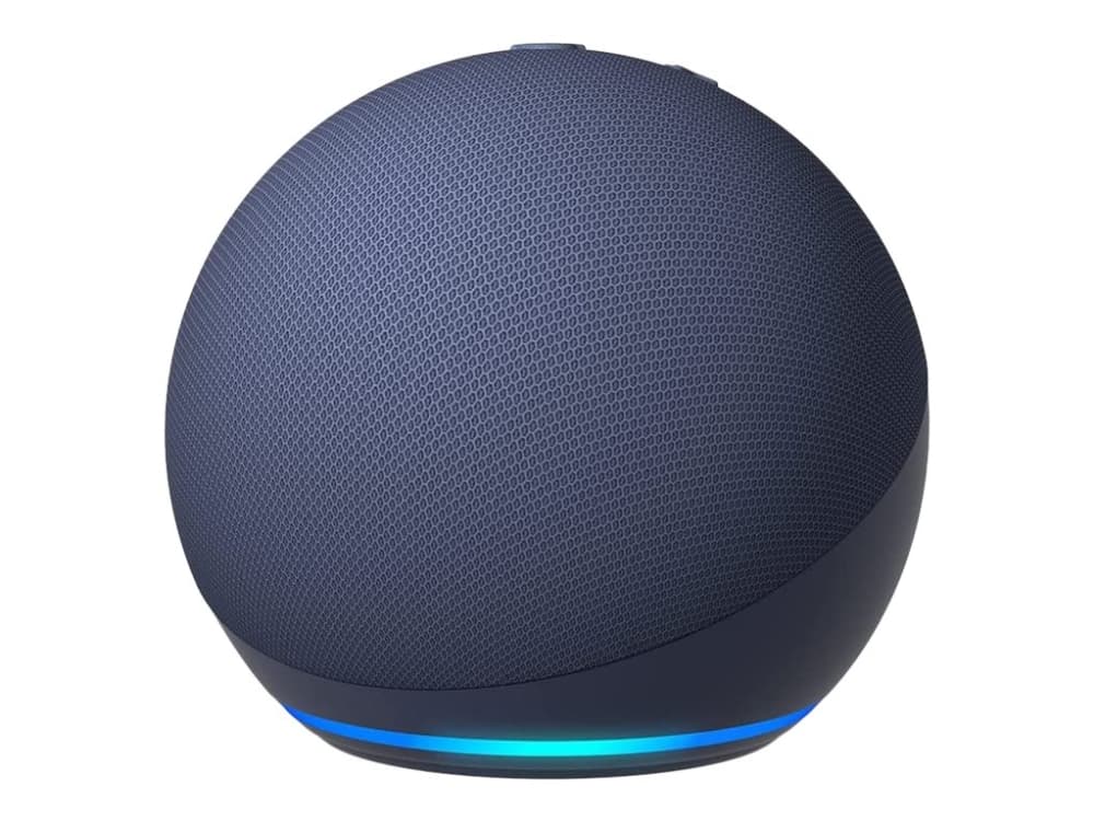 Amazon Echo Dot (5. Gen), Amazon Alexa, Pyöreä, Sininen, Saksa, Englanti, Espanja, Ranska, Italia, Android, Fire OS, 4,4 cm