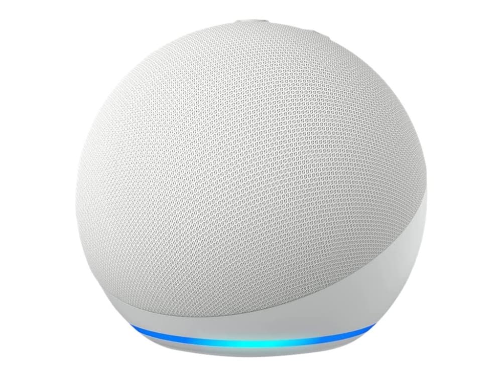 Amazon Echo Dot (5. Gen), Amazon Alexa, Pyöreä, Valkoinen, Saksa, Englanti, Espanja, Ranska, Italia, Android, Fire OS, 4,4 cm