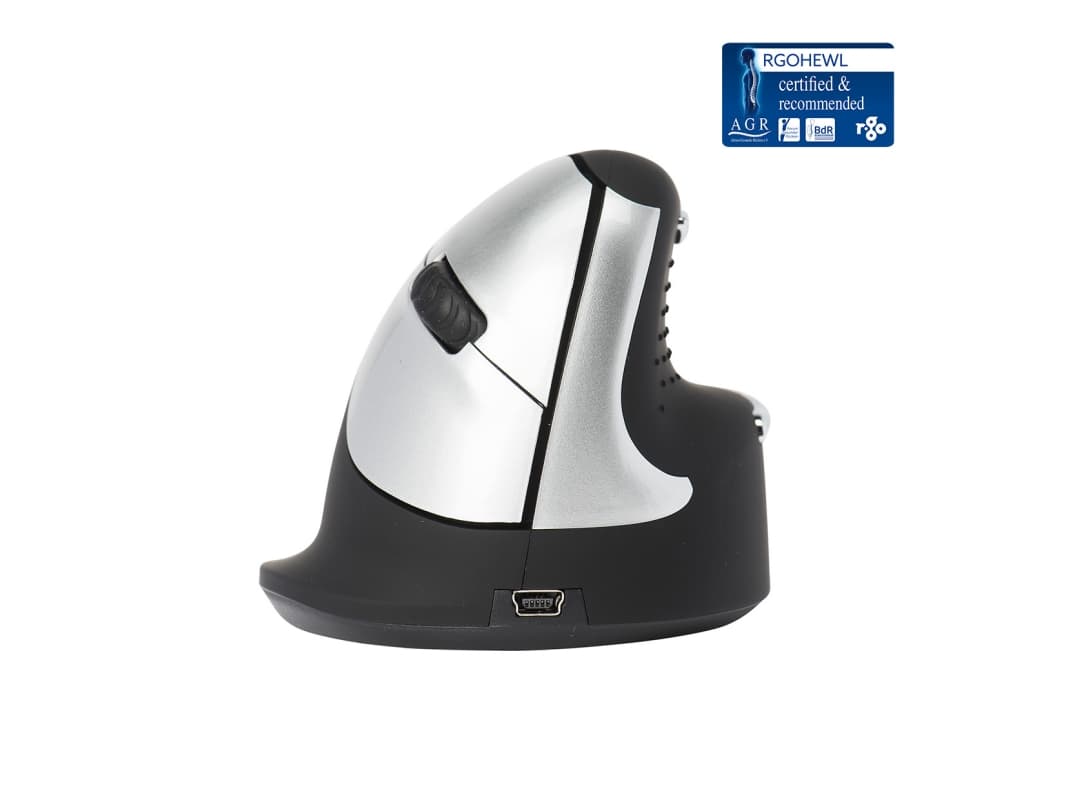 Ergonominen hiiri R-Go HE Hiiri, keskikokoinen, oikeakätinen, langaton