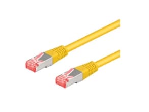 Verkkokaapeli CAT 6A, S/FTP (PiMF), keltainen, 7,5 m