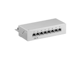 Goobay 93047, RJ-45, Cat6, 22/26, Harmaa, Seinäkiinnitys, 160 mm