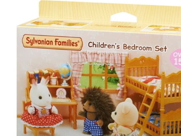 Sylvanian Families Maalaistalon lastenhuone kerrossängyllä
