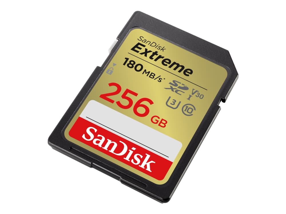 SanDisk Extreme - Flash-muistikortti - 256 GB - Videoluokka V30 / UHS-I U3 / Class10 - SDHC UHS-I