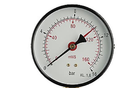 1/2 x 80 mm Manometri 1 bar/10VS