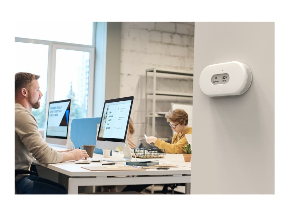 Airthings View Plus - Ilmanlaadun tunnistin - langaton - 802.11b/g/n, Bluetooth 4.2, Airthings SmartLink - 2,4 Ghz