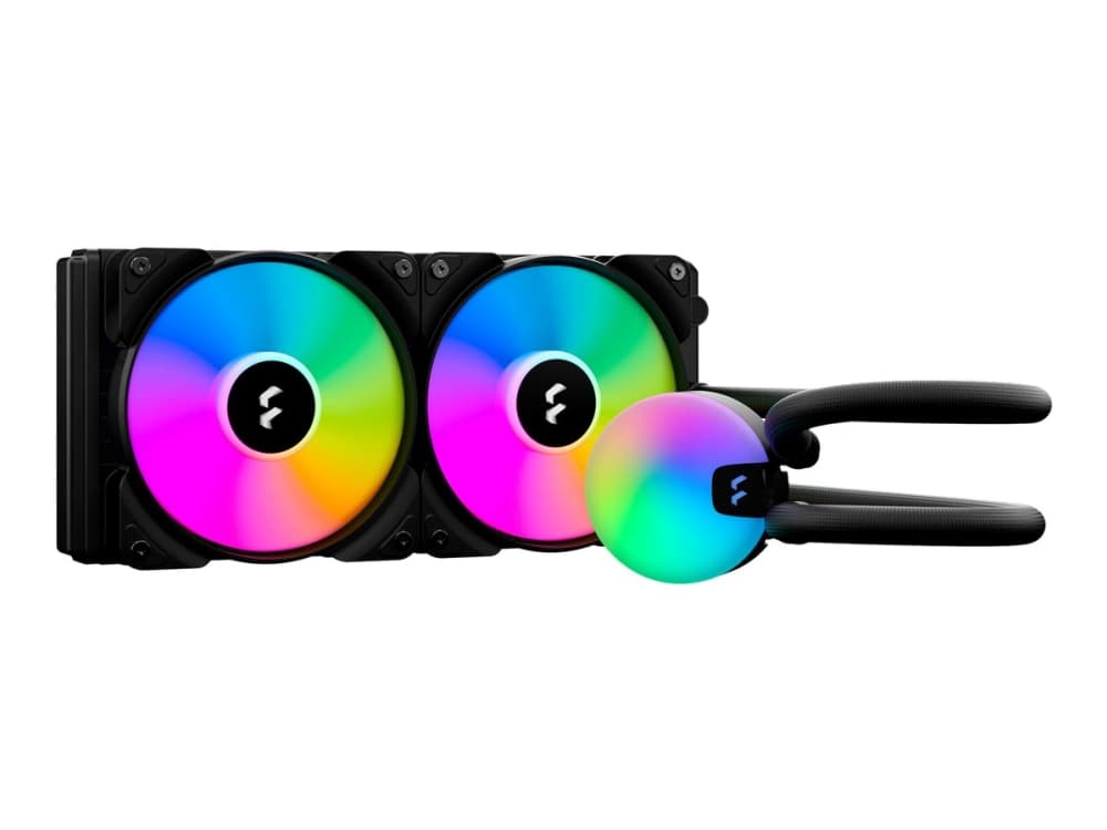 Fractal Design Lumen S24 RGB, All-in-one-nesteenjäähdytin, 12 cm, 56 cfm, Musta
