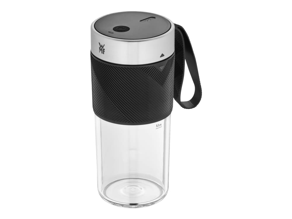 WMF KITCHENminis Mix on the Go, Seisova tehosekoitin, 0,3 L, 50 W, Musta, Ruostumaton teräs, Läpinäkyvä