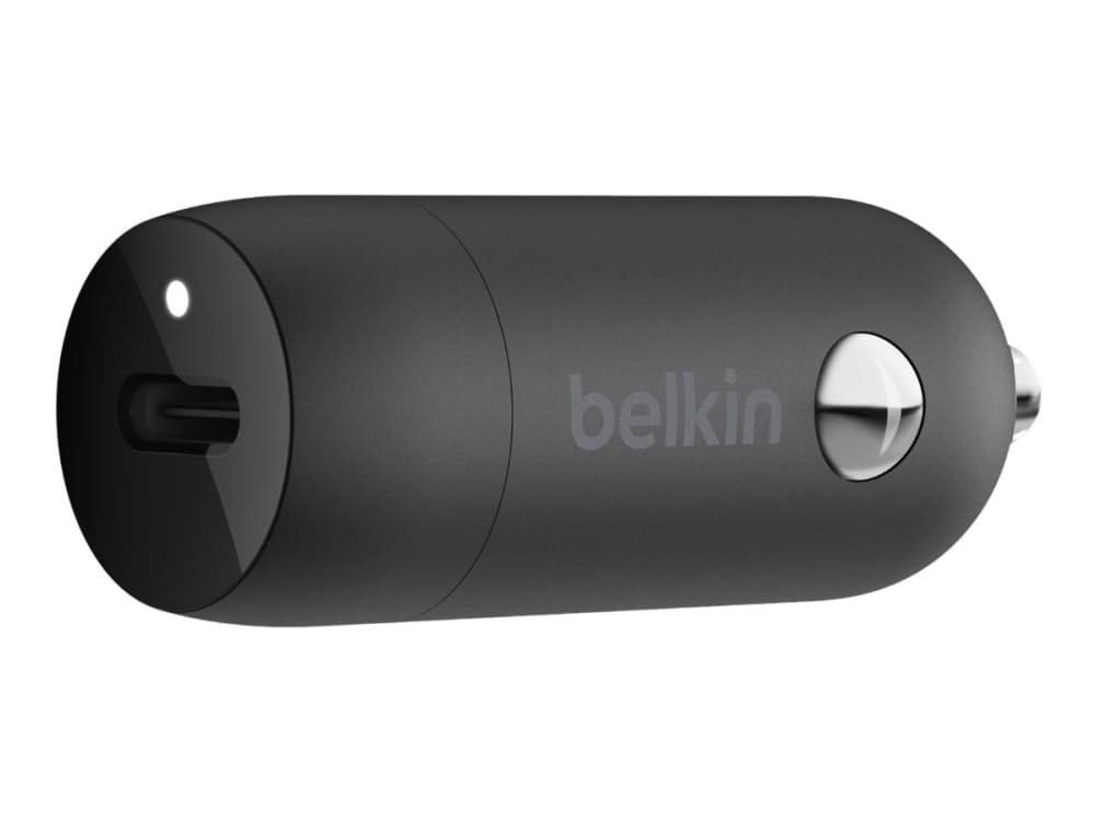 Belkin BOOST CHARGE - Autovirtasovitin - 30 Watt - 3 A - Pikalataus (24-nastainen USB-C) - musta