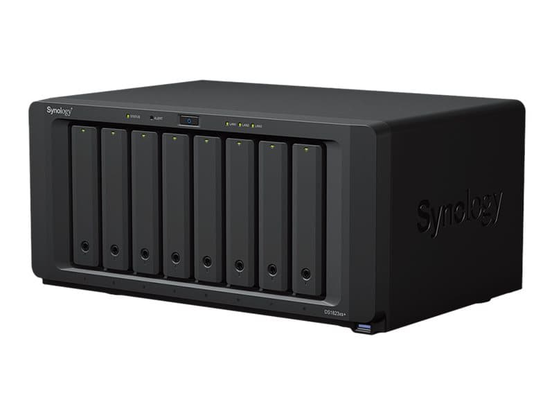 Synology DiskStation DS1823XS+, NAS, Tower, AMD Ryzen, V1780B, Musta